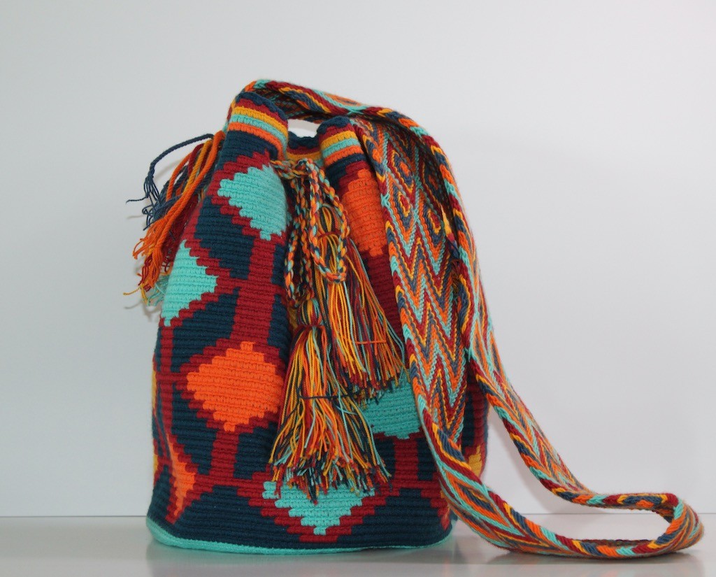 Sac Mochila Wayuu losanges coloré
